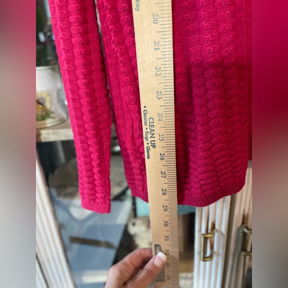 Pink cardigan sweater women’s L - Picture 5 of 6